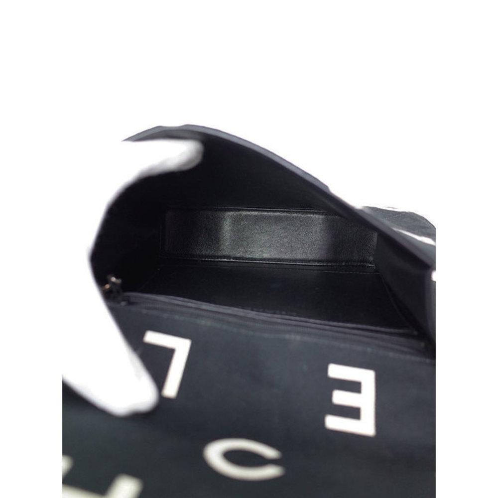 Chanel Coco Mark Pattern Chain Handbag Black - image 3